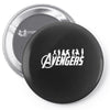 Avengers Silhouette Pin-back button