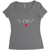Stick Heart Women's Triblend Scoop T-shirt
