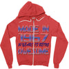 made in 1967 50 years of being awesome Zipper Hoodie