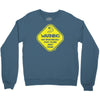 warning may...talking about fishing Crewneck Sweatshirt