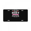if my husky could talk License Plate