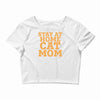 stay at home cat mom Crop Top