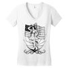 navy  girl Women's V-Neck T-Shirt