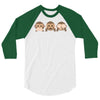 new! monkey 3/4 Sleeve Shirt
