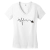 Scary Cat Women's V-Neck T-Shirt