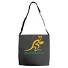 wallabies gold logo Adjustable Strap Totes