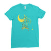 the moon Ladies Fitted T-Shirt