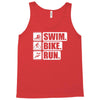 v6 swim bike run Tank Top