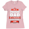 proud dad son Ladies Fitted T-Shirt