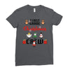 first grade christmas crew Ladies Fitted T-Shirt