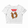 wiener wars dachshund dogs Crop Top