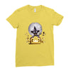 witch cat night Ladies Fitted T-Shirt