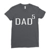 dad of 5 Ladies Fitted T-Shirt