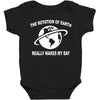 the rotation of the earth Baby Bodysuit