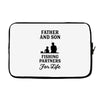 Father and Son Fishing Partners For Life Laptop sleeve