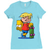bart simpson Ladies Fitted T-Shirt