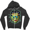 vintage frankenstein mask Zipper Hoodie
