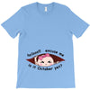 October Peeking Out Asian Baby Girl T-Shirt