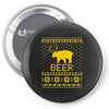 ugly sweater party beer bear funny Pin-back button