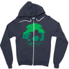 mega grass Zipper Hoodie