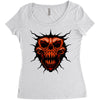 evil face Women's Triblend Scoop T-shirt