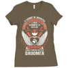 I Own It Forever The Title Groomer Ladies Fitted T-Shirt