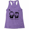 i love you Racerback Tank
