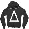 prism a triangle design graphic baseball jersey Zipper Hoodie