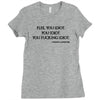 Flee You Idiot Ladies Fitted T-Shirt