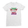 straight outta arkham Ladies Fitted T-Shirt