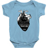 eiffel heart Baby Bodysuit