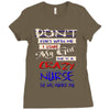 she is a crazy nurse Ladies Fitted T-Shirt