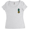 Pineapple Bomb Pocket Women's Triblend Scoop T-shirt