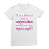 If My Uterus Ladies Fitted T-Shirt