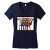 star spangled hammered Women's V-Neck T-Shirt