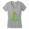 keep calm candy Women's V-Neck T-Shirt