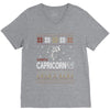 santa capricorn christmas ugly t shirts V-Neck Tee