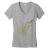 caution octopus&rsquo; may be larger than it appears Women's V-Neck T-Shirt