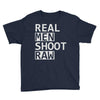 real men shoot raw Youth Tee