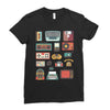 vintage electronic retro technology Ladies Fitted T-Shirt