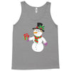 smiling snowman holding out christmas Tank Top