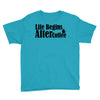 life begins after coffee Youth Tee