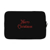merry christmas red glitter Laptop sleeve