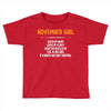 November Girl Hated By Many Toddler T-shirt