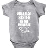 Greatest Sister In The Universe Baby Onesie
