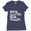 bono clayton edge mullen Ladies Fitted T-Shirt