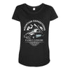 mountain expeditions family camp Maternity Scoop Neck T-shirt