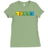 bazinga periodic table funny funny birthday present gift Ladies Fitted T-Shirt