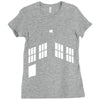 blue boxes Ladies Fitted T-Shirt