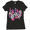 robo city Ladies Fitted T-Shirt